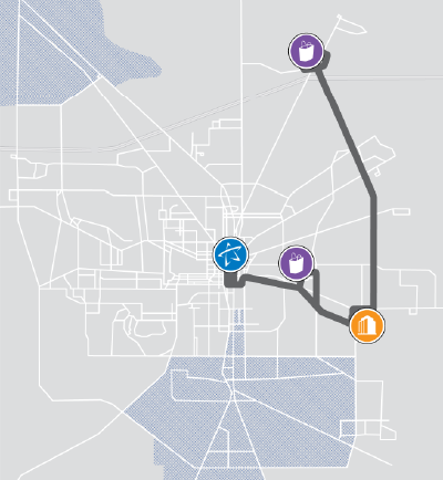 Red Hills Route Mini Map